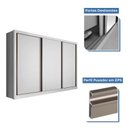 Ver imagem 6 de Guarda Roupa Casal 3 Portas 6 Gavetas Nápoli -Mt- Rei de Casa Branco