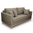 Ver imagem 5 de Sofá Namoradeira 2 Lugares Base de Madeira Linho Premium Moderno Minimalista Confortável Ulisses