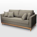 Ver imagem 1 de Sofá Namoradeira 2 Lugares Base de Madeira Linho Premium Moderno Minimalista Confortável Ulisses