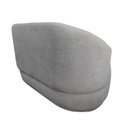 Ver imagem 5 de Namoradeira Decorativa Beatriz Orgânica Bouclé Cinza Claro