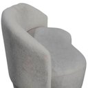 Ver imagem 6 de Namoradeira Decorativa Beatriz Orgânica Bouclé Cinza Claro