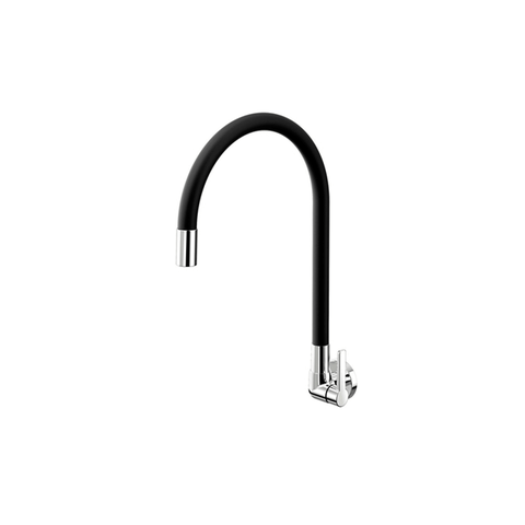 Torneira para Cozinha de Parede Galiflex Preta - Docol