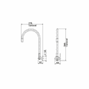 Ver imagem 2 de Torneira para Cozinha de Parede Galiflex Preta - Docol