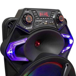 Caixa de Som Amplificada Aca550 Amvox Strondo Ii Woofer 12” - Preta - Bivolt - 5