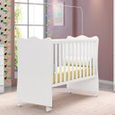 Ver imagem 2 de Kit Berço e Cômoda Infantil 4 Gavetas Brilhar Q01 Branco - ADJ Decor