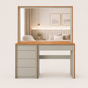 Ver imagem 2 de Camarim Espelho com LED e Tomada MDF Glow -Belaris Móveis:Naturalle/Off White