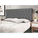 Ver imagem 3 de Cabeceira Ram 1500 Chumbo Estofada para Cama Box Casal Queen Size 164cm Quarto Luxo