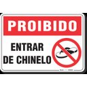 Ver imagem 1 de PLACA PROIBIDO ENTRAR DE CHINELO