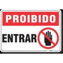 Ver imagem 1 de PLACA PROIBIDO ENTRAR