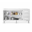 Ver imagem 6 de Balcão Pia Cozinha sem Tampo 150cm 3 Portas 3 Gavetas Branco