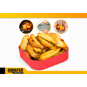 Ver imagem 3 de Bandeja Panela Forma Cesta De Silicone Para Airfryer
