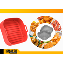 Ver imagem 4 de Bandeja Panela Forma Cesta De Silicone Para Airfryer