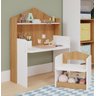 MESA INFANTIL CASINHA C/ BANCO E REGULAGEM DE ALTURA 100% MDF BRANCO/NATURE - 2