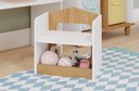 Ver imagem 4 de MESA INFANTIL CASINHA C/ BANCO E REGULAGEM DE ALTURA 100% MDF BRANCO/NATURE