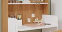 Ver imagem 3 de MESA INFANTIL CASINHA C/ BANCO E REGULAGEM DE ALTURA 100% MDF BRANCO/NATURE