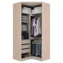 Ver imagem 3 de Guarda-Roupa Canto Modulado 2 Portas Diamante Henn