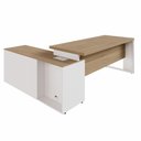 Ver imagem 5 de Mesa Dinâmica 1,70m C/ Armário e Cx de Tomadas Pés Metal F5