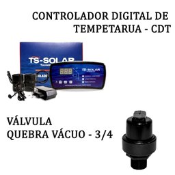 Kit 5 Placas 3mt - Aquecedor Solar Piscinas - 4,5m²/6.000 Litros - Marca Ts Solar - 4