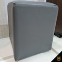 Ver imagem 4 de Puff Banqueta Quadrado Cubo em Corino Corano®:cinza Asfalto