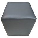 Ver imagem 1 de Puff Banqueta Quadrado Cubo em Corino Corano®:cinza Asfalto