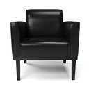 Ver imagem 7 de Kit 2 Poltronas Decorativas Isabella Pés Fixo em Madeira Pu Preto Brilho G19 - Gran Belo