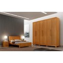 Ver imagem 1 de Guarda Roupa Canadá 6 Pts 100% Mdf Cinamomo - Leifer