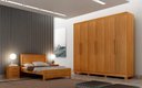 Ver imagem 1 de Guarda Roupa Canadá 6 Pts 100% Mdf Cinamomo - Leifer