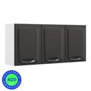 Ver imagem 2 de Kit 2 Armários Aéreos Multiuso Itatiaia Aço 3 Portas New Premium Cozinha e Área de Serviço