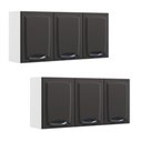 Ver imagem 1 de Kit 2 Armários Aéreos Multiuso Itatiaia Aço 3 Portas New Premium Cozinha e Área de Serviço