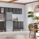 Ver imagem 5 de Kit 2 Armários Aéreos Multiuso Itatiaia Aço 3 Portas New Premium Cozinha e Área de Serviço