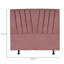 Ver imagem 3 de Cabeceira King Cama Box Estofada 195 Cm Lile Veludo:rosé