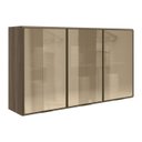 Ver imagem 1 de Armario Aereo 3 Portas Vidro Mdf 120 Cm Kali 1219763 Carvalho Toq Nicioli