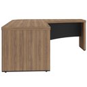 Ver imagem 6 de Mesa para Escritório em L Direito 200x180cm Atria Executiva A02 Nogal Preto - Lyam Decor