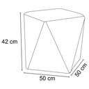 Ver imagem 2 de Kit 2 Puffs Decorativos Ametista B-309 Veludo Bege Claro