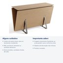 Ver imagem 6 de Bar Aparador Vértice - Cor: Natural - Metal: Titanium