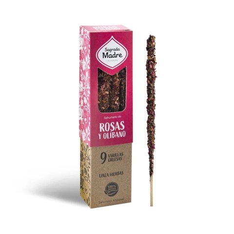 Incenso Sagrada Madre - Linha Ervas - Rosas