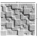 Ver imagem 7 de Forma 3D Gesso e Cimento ABS 1mm - Mosaico 29x29 cm