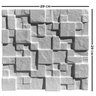 Forma 3D Gesso e Cimento ABS 1mm - Mosaico 29x29 cm - 7