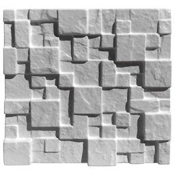 Forma 3D Gesso e Cimento ABS 1mm - Mosaico 29x29 cm - 2