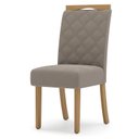 Ver imagem 2 de Cadeira para Mesa de Jantar Belle Kit 02 Peças Nature Marrom Amêndoa – Henn