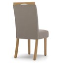 Ver imagem 3 de Cadeira para Mesa de Jantar Belle Kit 02 Peças Nature Marrom Amêndoa – Henn