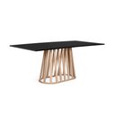 Ver imagem 1 de Mesa de Jantar Retangular 6 Lugares 180x90cm Gabi Preto/Jade - Straub Web