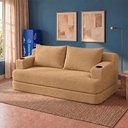 Ver imagem 1 de Sofá Cama Nami 1,50m Xpand Tech Tecido Bouclê Caramelo Cama Inbox