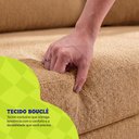 Ver mais imagens de Sofá Cama Nami 1,50m Xpand Tech Tecido Bouclê Caramelo Cama Inbox