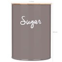 Ver imagem 3 de Lata Porta Condimentos Sugar Pote Para Açúcar Aço e Bambu Haus Concept Warm Gray