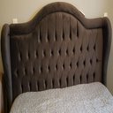 Ver imagem 1 de Cabeceira para Cama Queen 160 Cm Monaco - Veludo Marrom