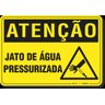 PLACA ATENÇÃO JATO DE ÁGUA PRESSURIZADA - 1