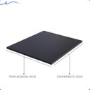 Ver imagem 3 de Kit 2 Prateleira Preta 50X40 Tampo Tabua Mdf  Organizadora Decoração Cozinha Quarto Banheiro Sala