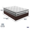 Ver imagem 2 de Cama Box Baú Casal e Colchão Molas Ensacadas Berlim Probel