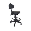 Ver imagem 1 de Cadeira Mocho com Encosto + Aro Apoio Nr 17 - Preto